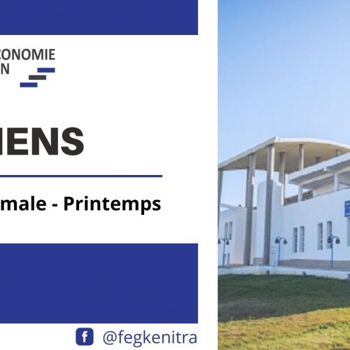 Examens – Session normale (1) 2021/2022