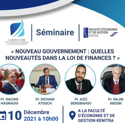 Séminaire « Nouveau Gouvernement : Quelles nouveautés dans la loi de finances »