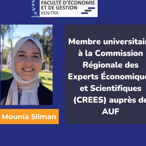 Pr Sliman – Membre universitaire à la Commission Régionale des Experts Économiques et Scientifiques