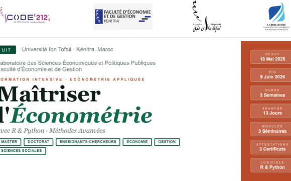 FORMATION INTENSIVE : Maîtriser l&rsquo;Économétrie