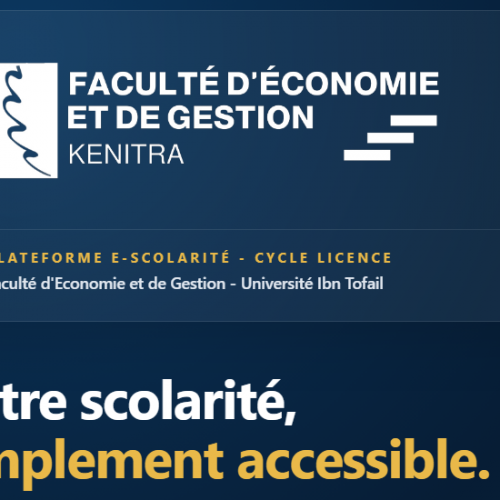 Lancement de la plateforme E-Scolarité – CYCLE LICENCE Lancement de la plateforme E-Scolarité – CYCLE LICENCE